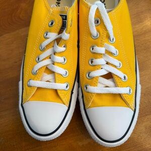 Converse Bright Yellow Canvas Sneakers